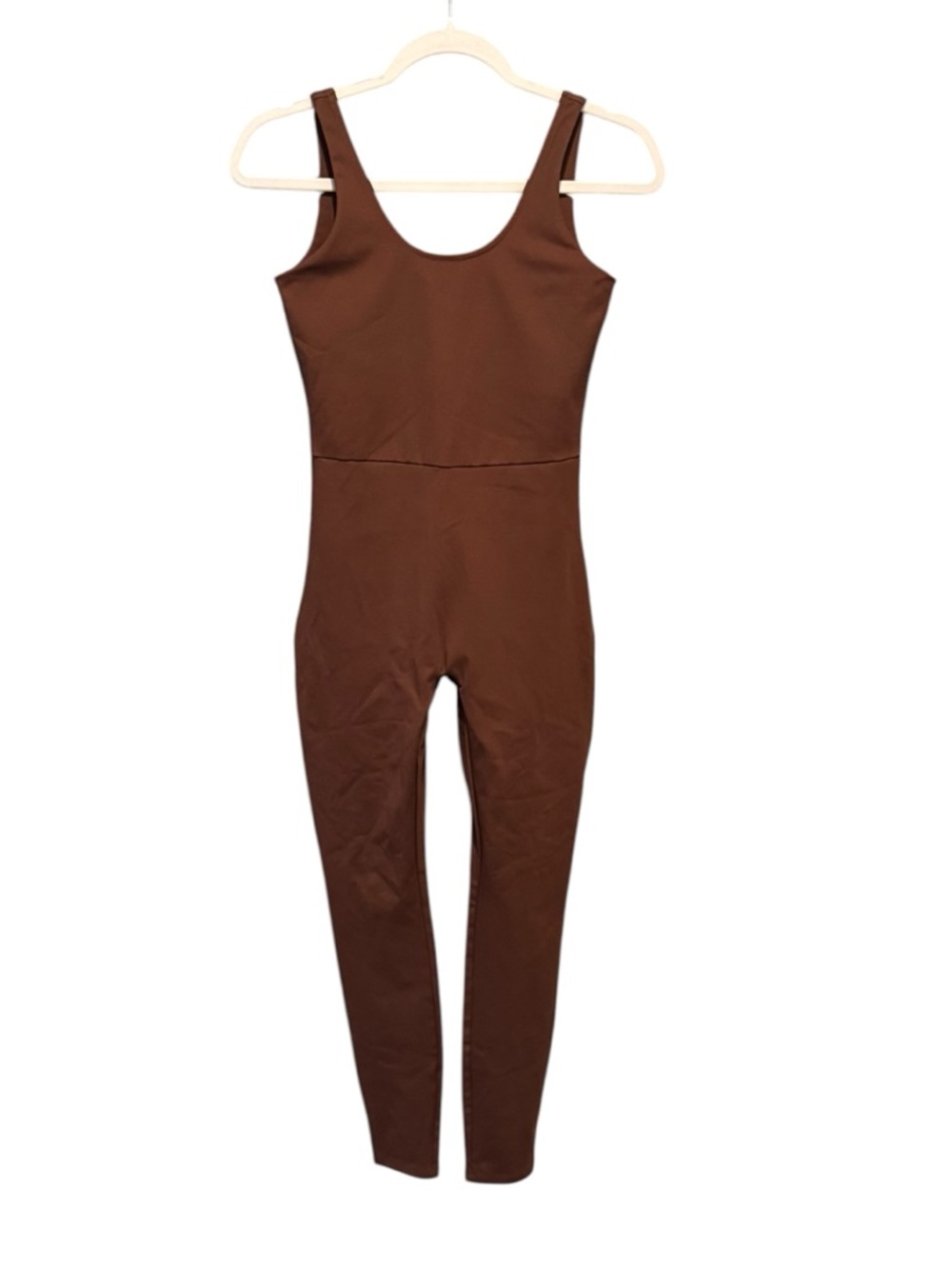 Girlfriend Collective Brown Compressive Unitard Bodysuit Size M